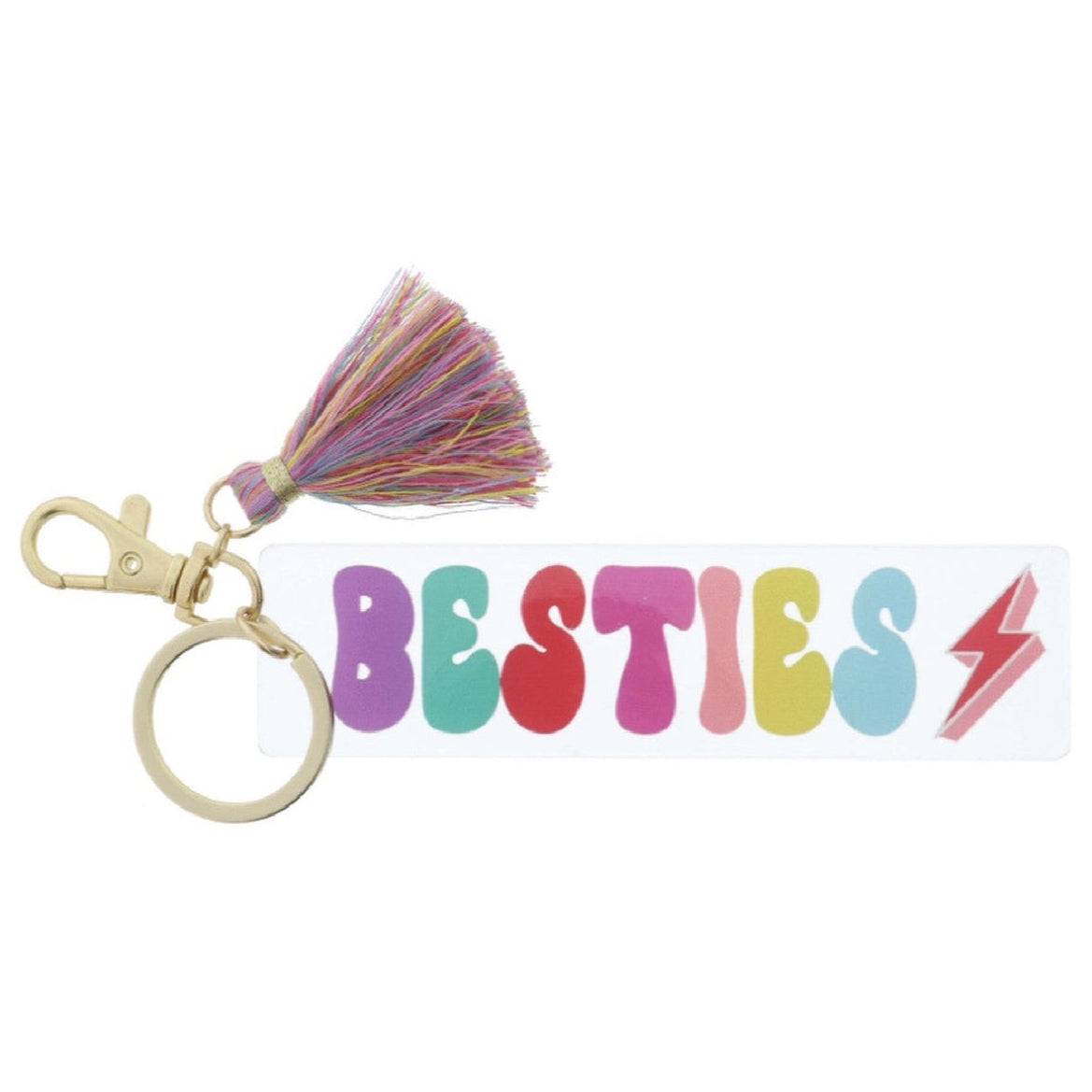 JM Clear Acrylic Keychain - Besties