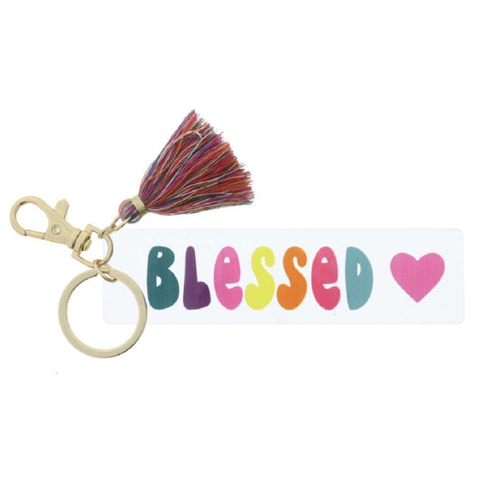 JM Clear Acrylic Keychain - Blessed