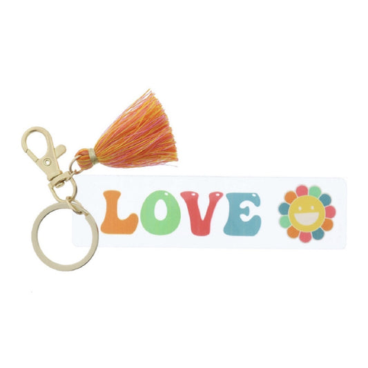 JM Clear Acrylic Keychain - Love