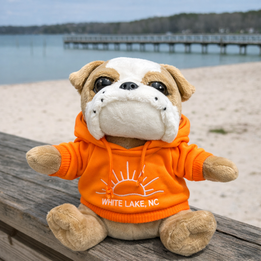 White Lake Plushie - Hoodie Bulldog