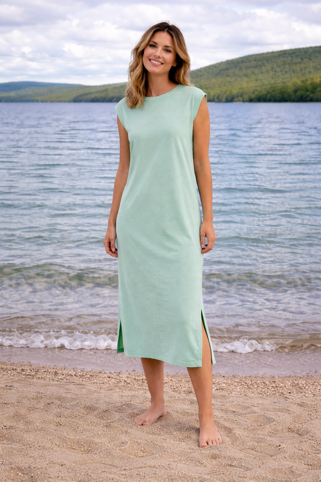 Simply Southern Vintage Wash Dress - Turquoise