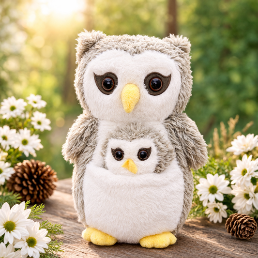 Plush Woodland Animals w/ Baby