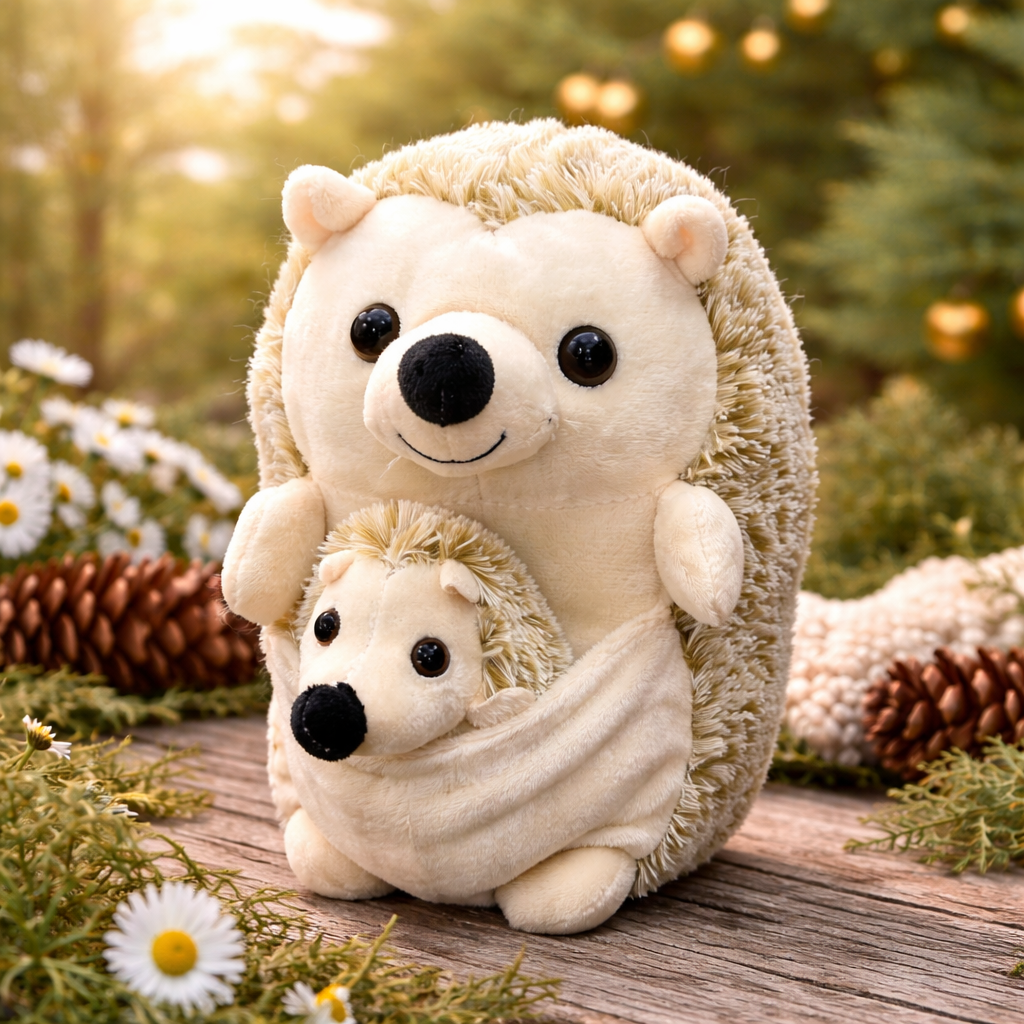 Plush Woodland Animals w/ Baby