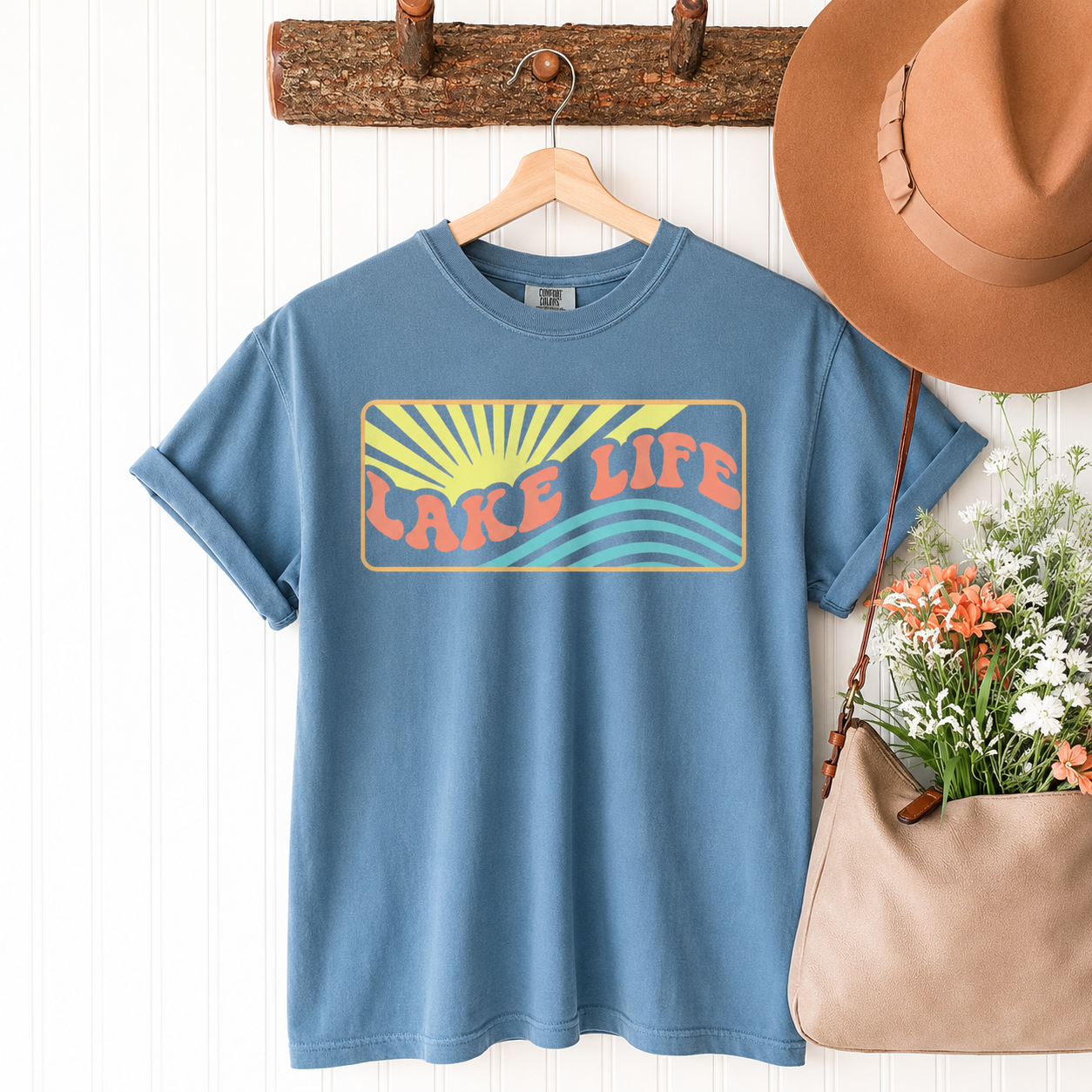 Lake Life Garmet Dyed Short Sleeve Tee