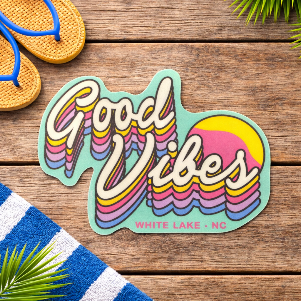 White Lake Sticker - Good Vibes