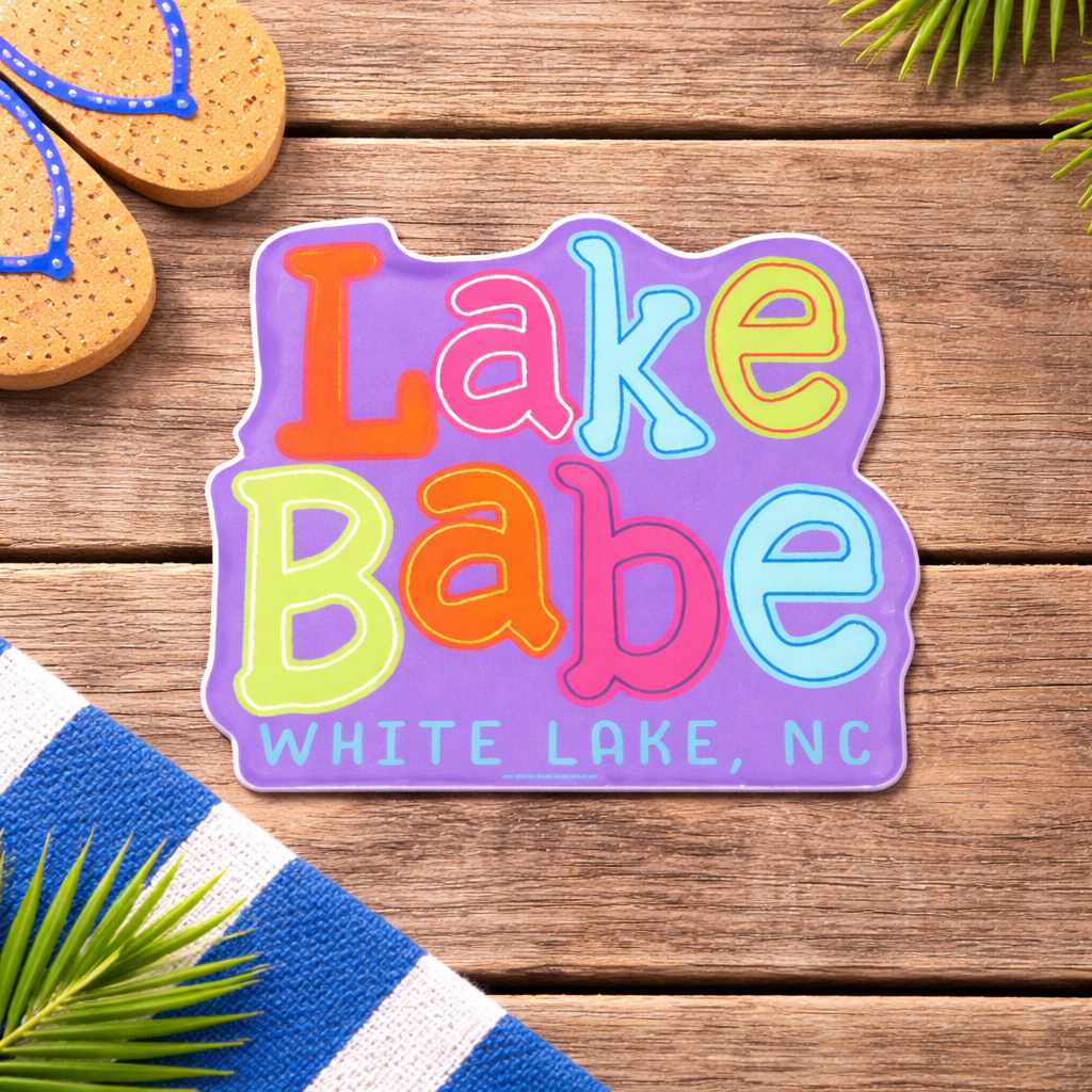White Lake Sticker - Lake Babe