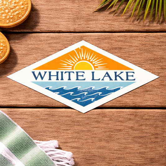 White Lake Sticker - Pied Waves