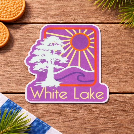 White Lake Sticker - Self Reliant