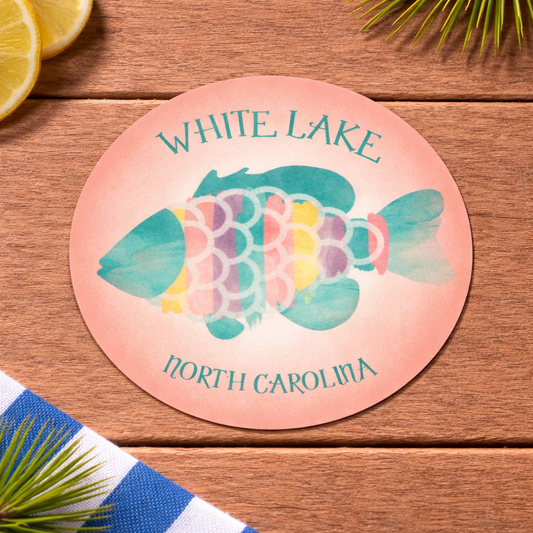 White Lake Sticker - Sunfish Shimmer