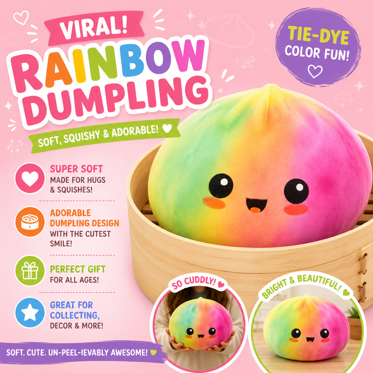 Rainbow Tie-Dye Dumpling