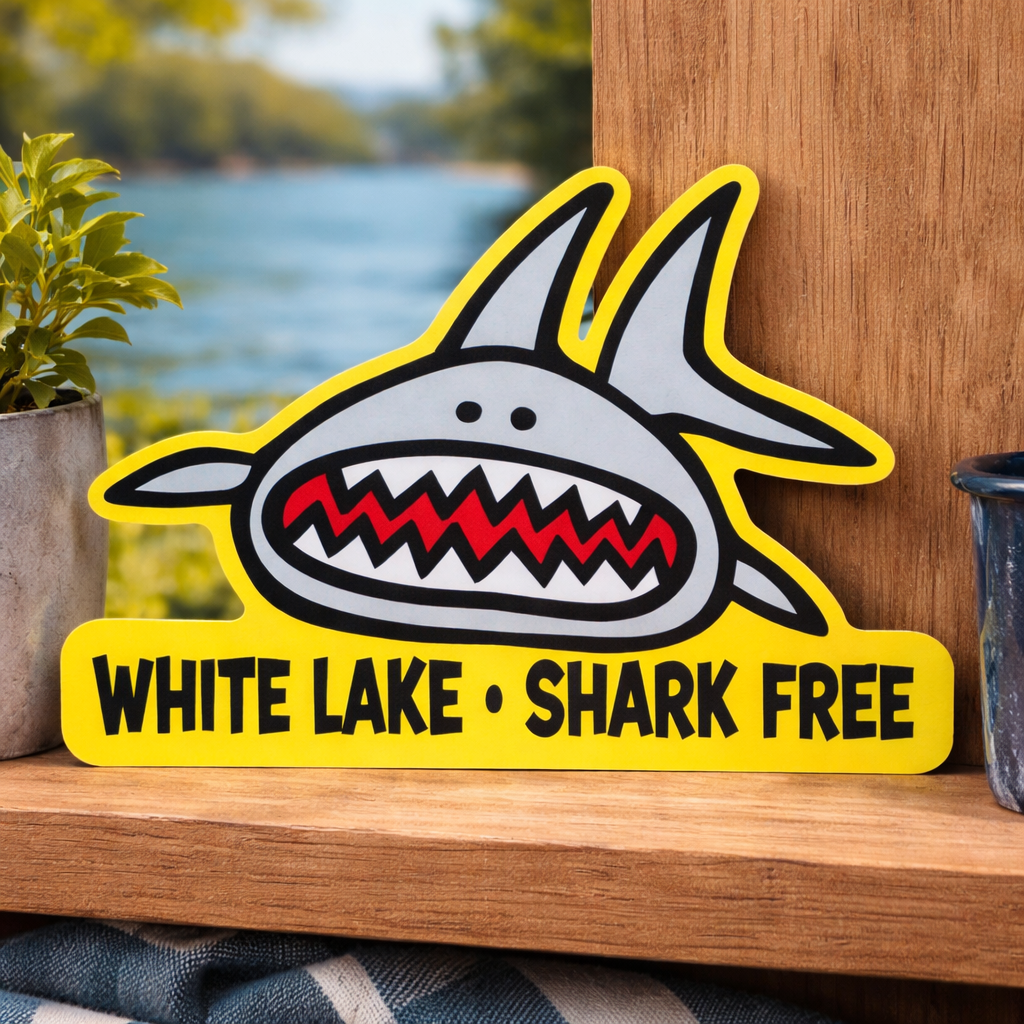 White Lake Sticker - Zooloo Shark