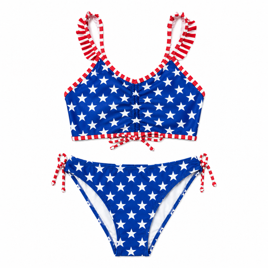 Girls Swimsuit - American Flag