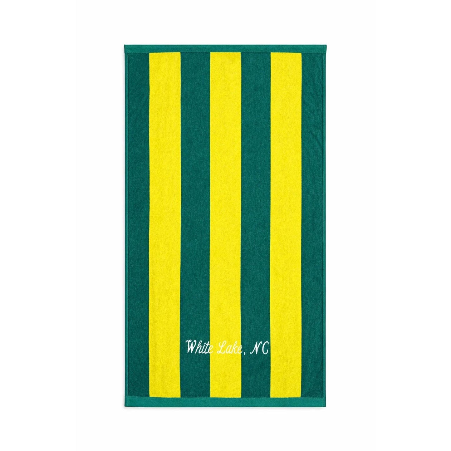 Adult Towel - Lime/Teal Cabana Stripe