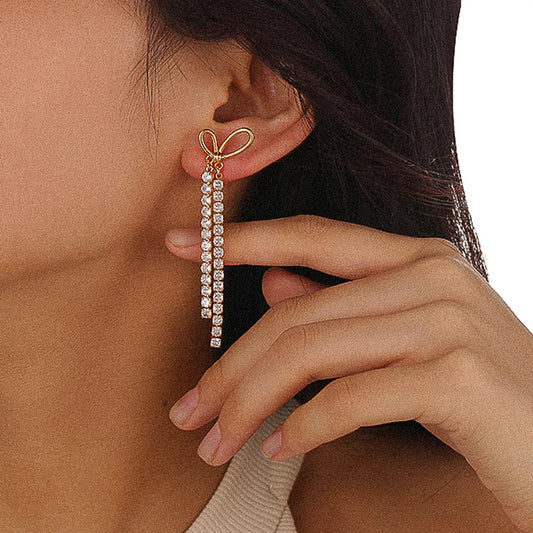 Harper 18k CZ Heartdrop Earrings