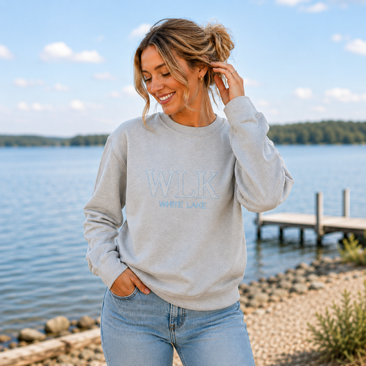 White Lake Crewneck - WLK White Lake Moon Dust Gray