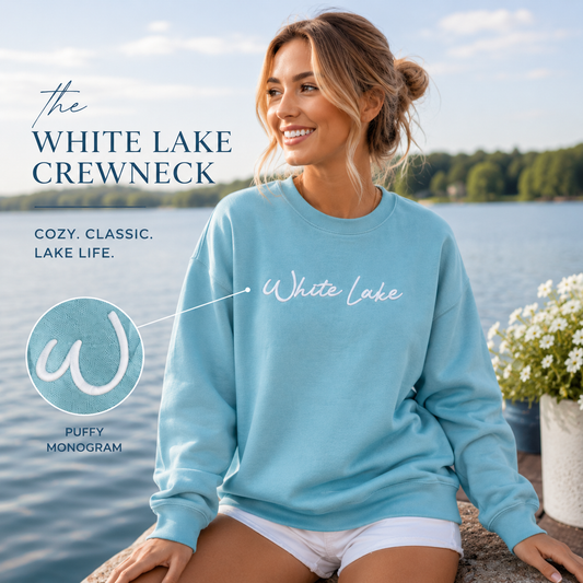 White Lake Crewneck - Puffy Seafoam