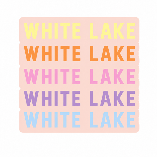 White Lake Sticker - White Lake Spectrum