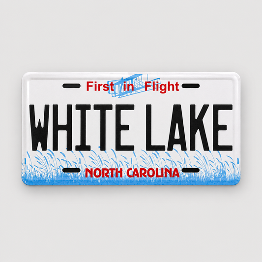 White Lake Magnet - License Plate