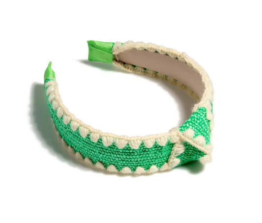 Green Knotted Headband