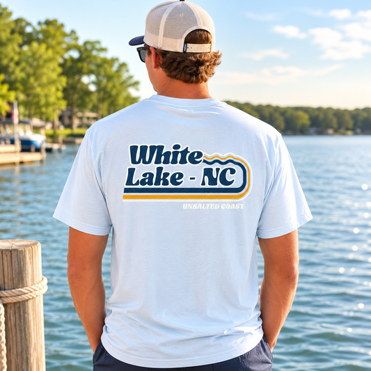 White Lake Tee - Lake Wave Chambray