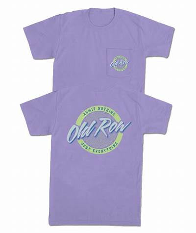 Circle Logo Pocket Tee Violet