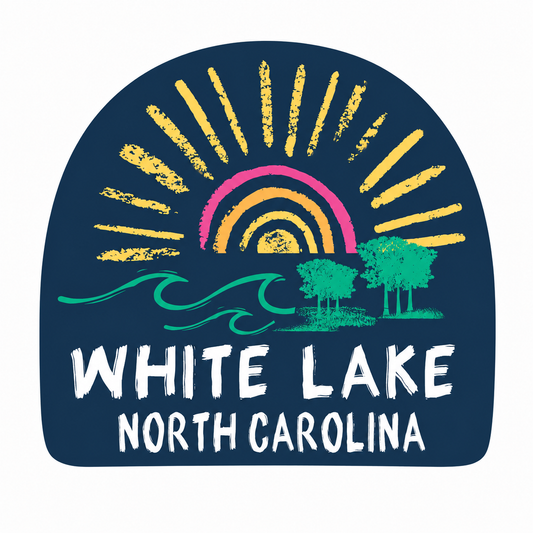 White Lake Sticker - Aubade Cypress Trees