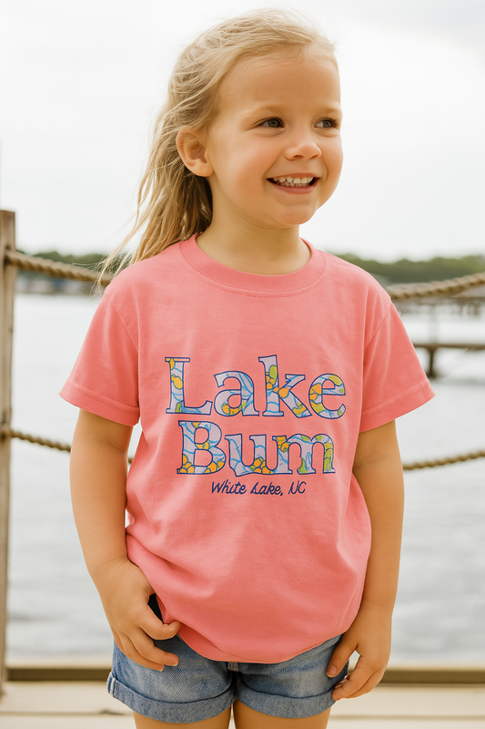White Lake Tee Toddler - Lake Bum Melon