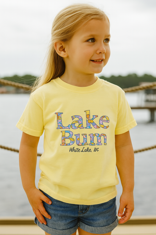 White Lake Tee Toddler - Lake Bum Butter