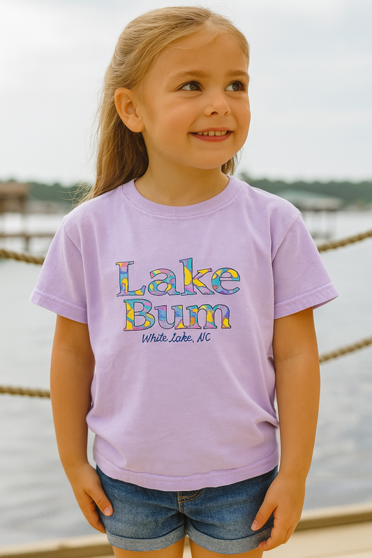 White Lake Tee Youth - Lake Bum Lavender