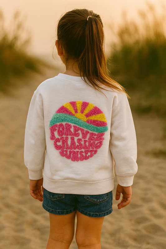 White Lake Crewneck Youth Chasing Sunsets White