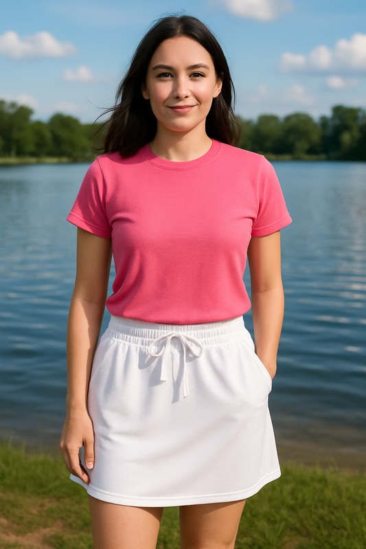 Simply Southern Athletic Skort - White