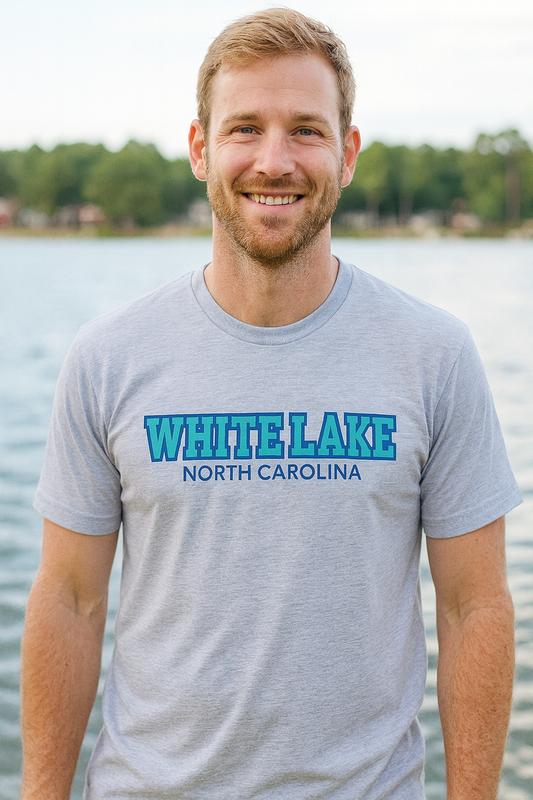 White Lake University Font Short Sleeve Tee