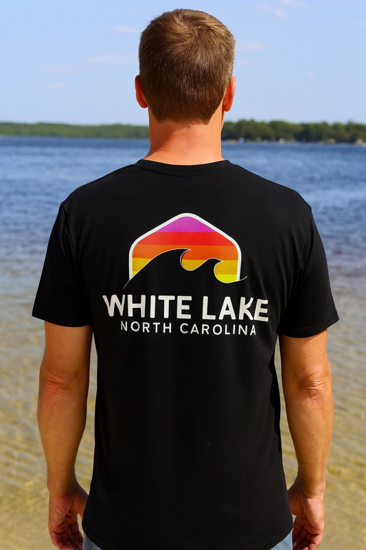 White Lake Tee - Rainbow Wave
