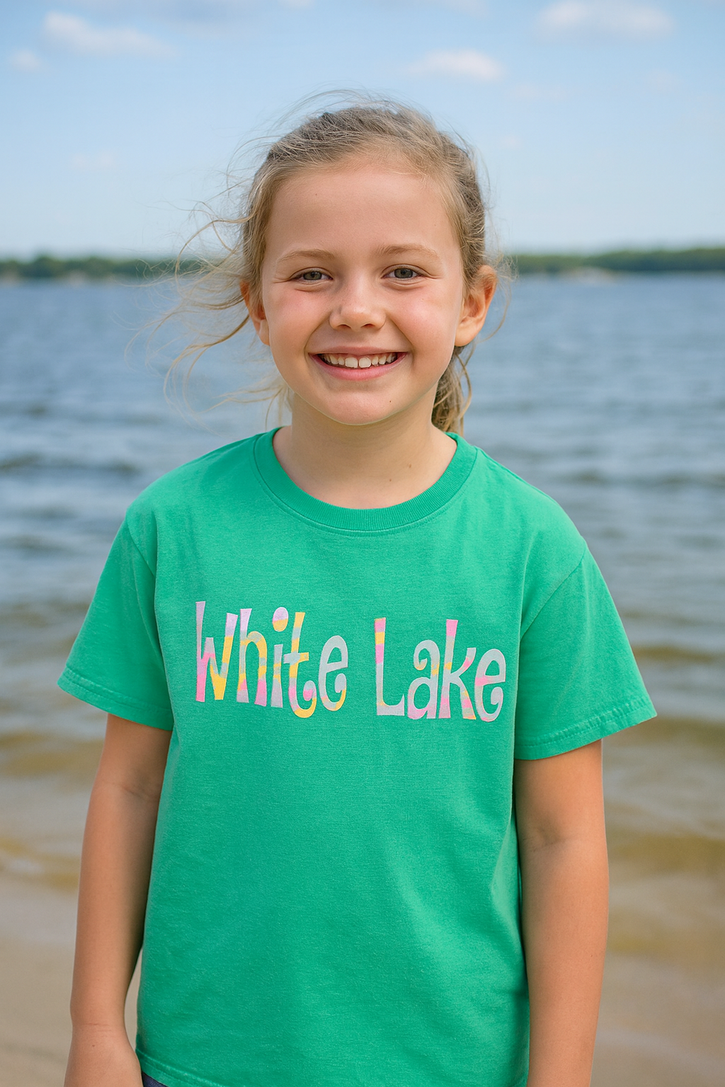 White Lake Tee Youth - Yanmega Seafoam