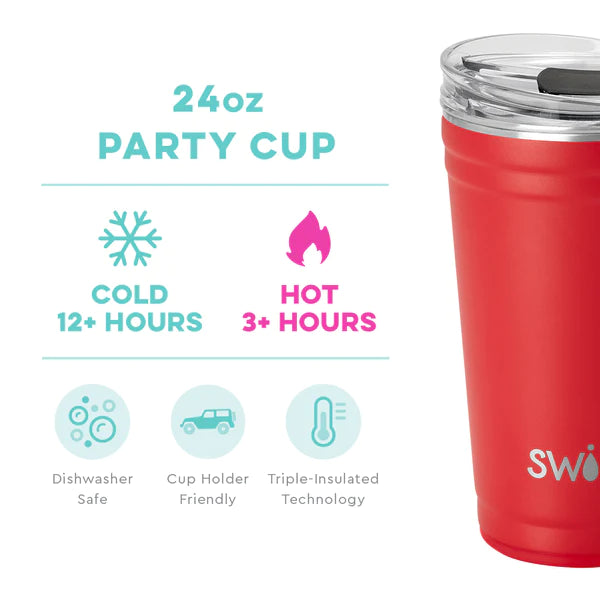 Swig Party Cup Red 24oz
