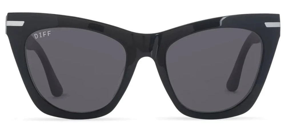 DIFF Alyssa Black with Grey Sunglasses