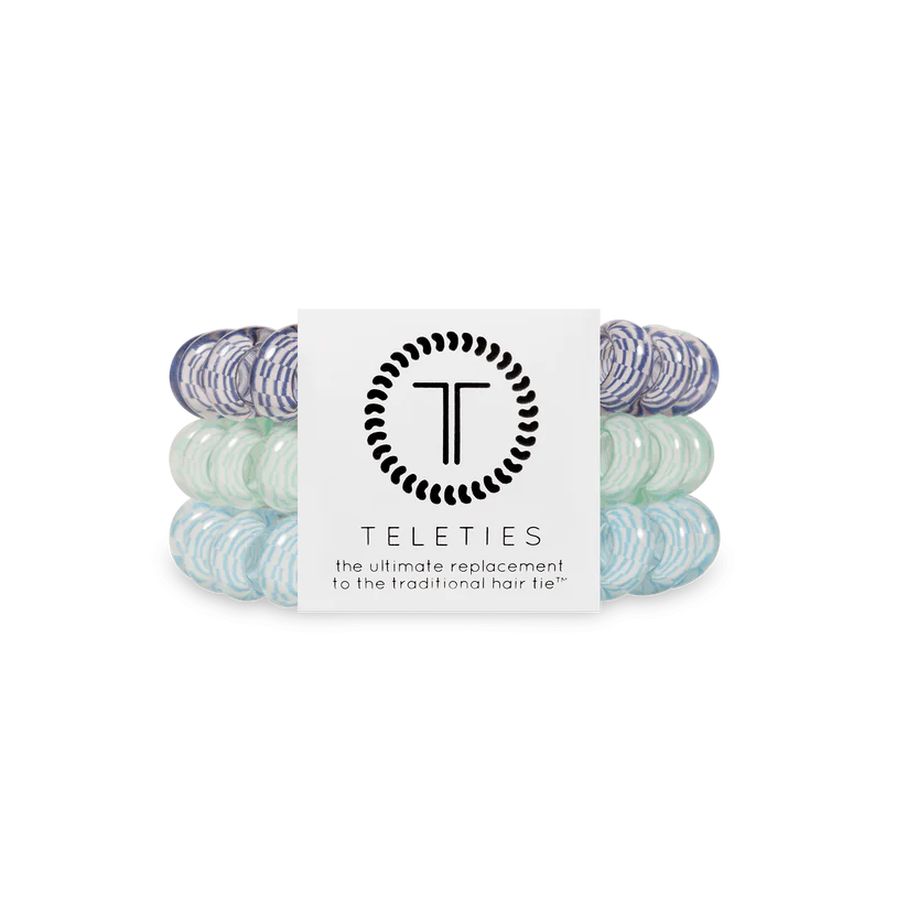 Teleties Large Hair Ties - Totally Turquoise