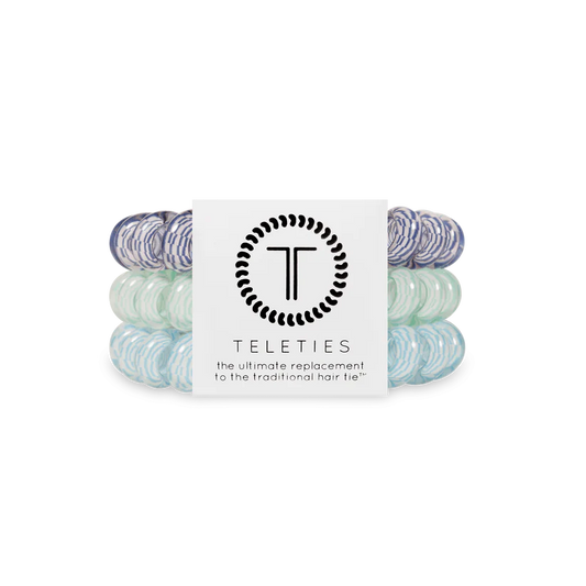 Teleties Large Hair Ties - Totally Turquoise