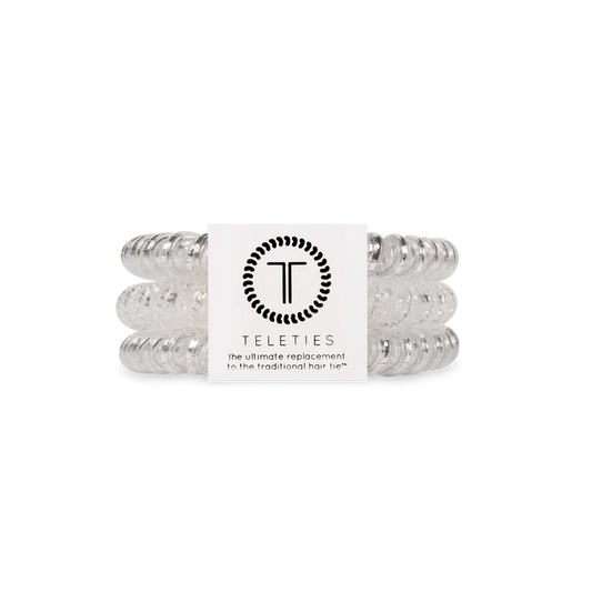Teleties Small Hair Ties - Silver Slay
