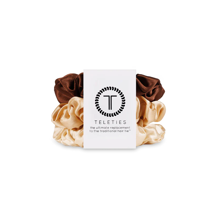 Teleties Small Silk Scrunchies - For the Love of Nudes