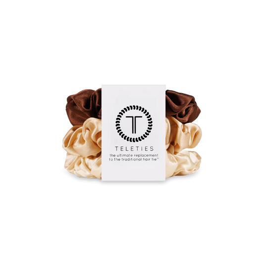 Teleties Small Silk Scrunchies - For the Love of Nudes