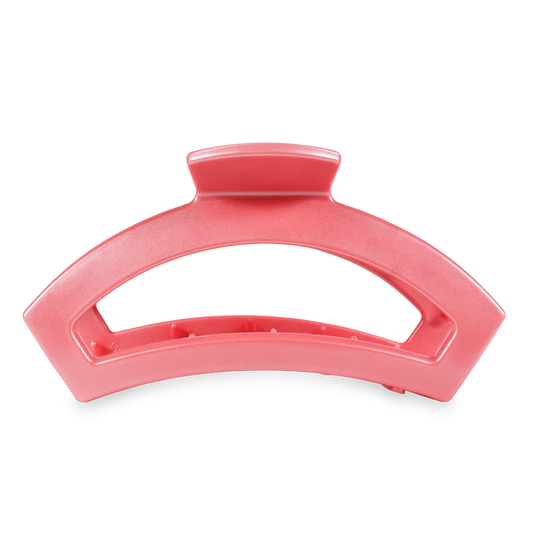 Teleties Large Open Claw Hair Clip - Calming Coral