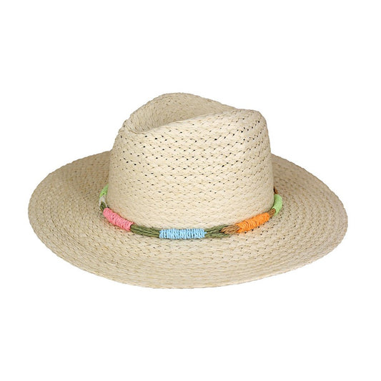 Multi-color Straw Band Sunhat