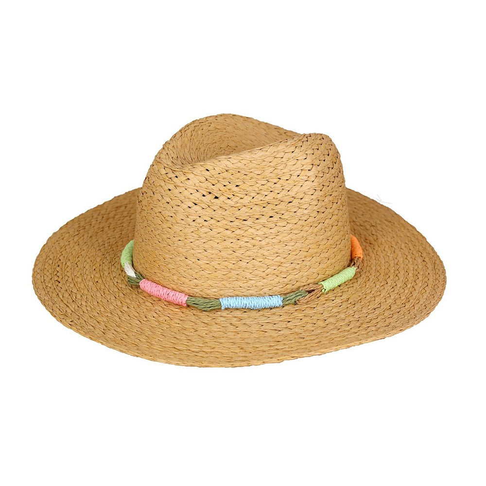 Multi-color Straw Band Sunhat