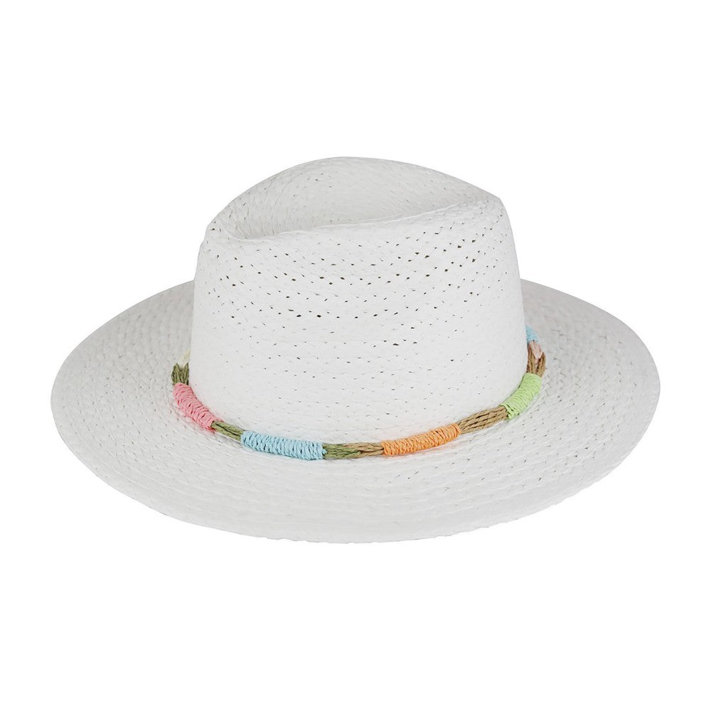 Multi-color Straw Band Sunhat