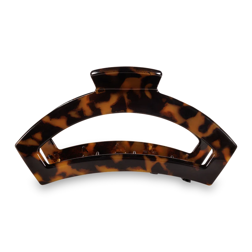 Teleties Large Open Claw Hair Clip - Tortoise