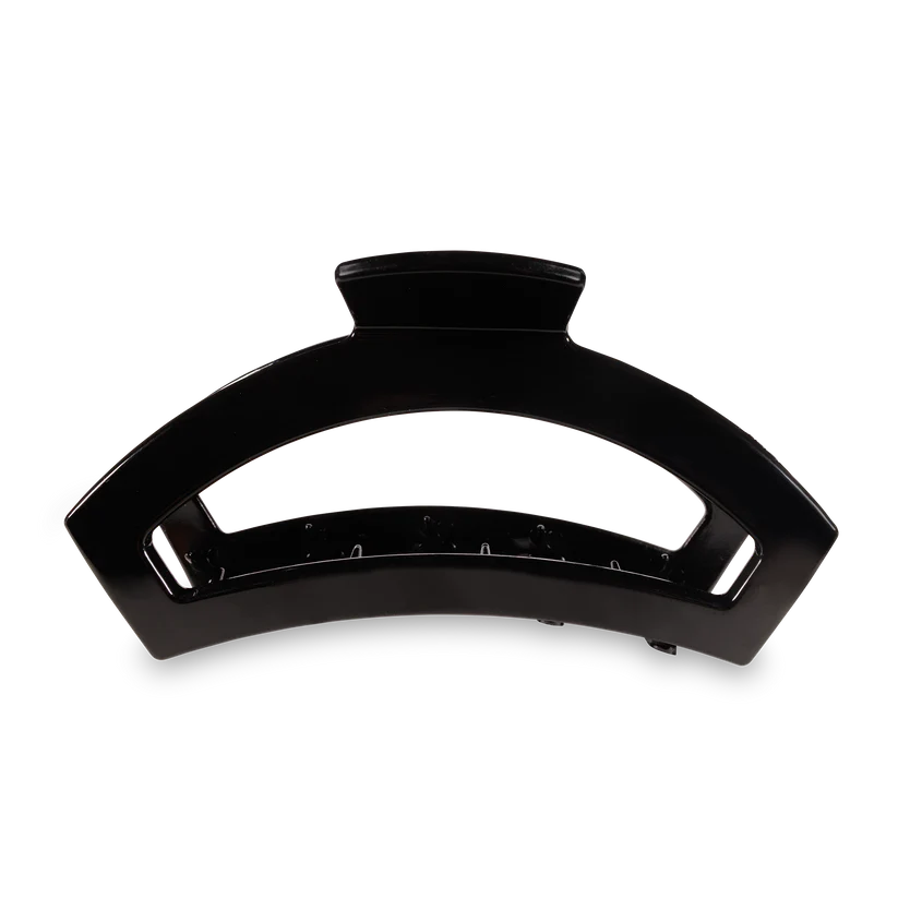 Teleties Large Open Claw Hair Clip - Jet Black