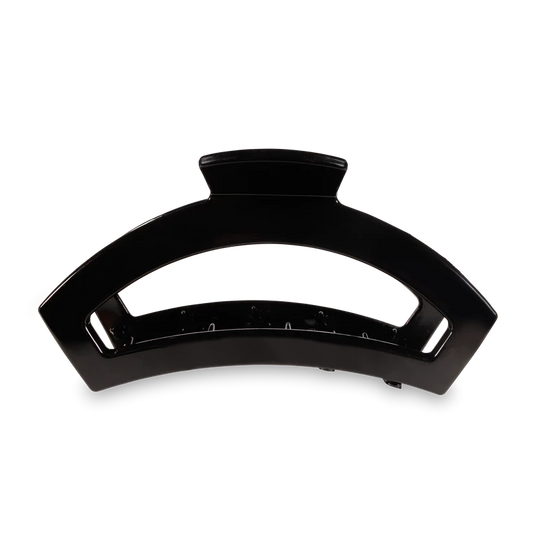 Teleties Large Open Claw Hair Clip - Jet Black