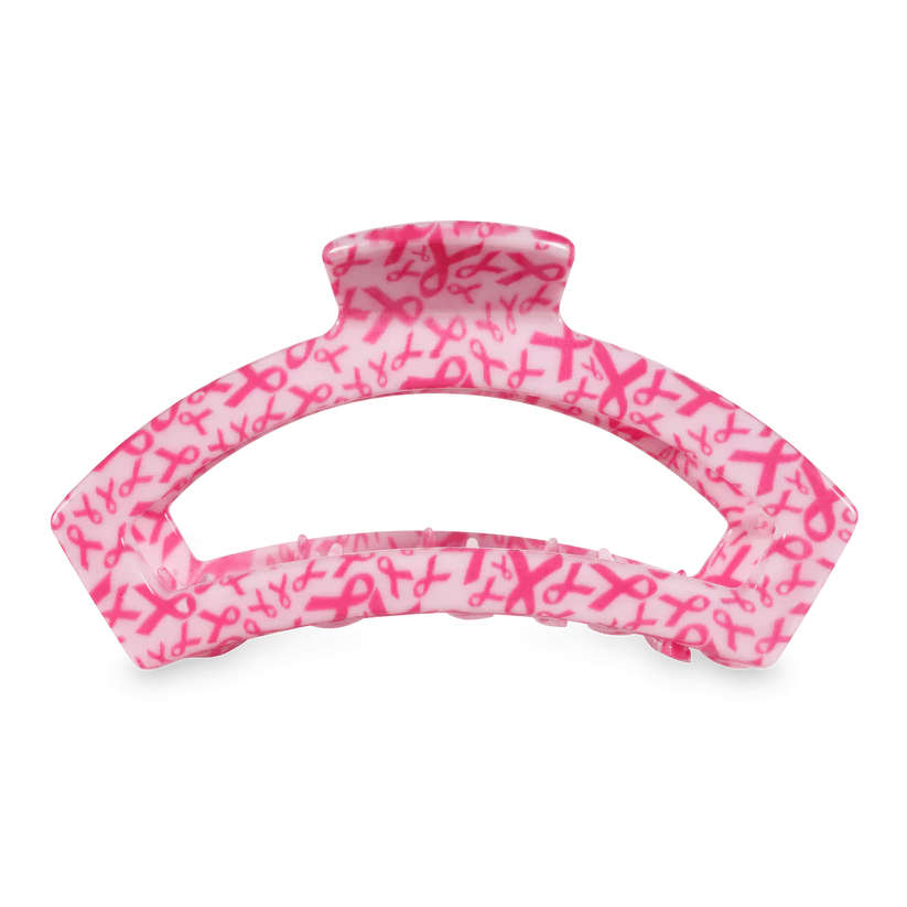 Teleties Large Open Claw Hair Clip - Wrapped in Ribbons