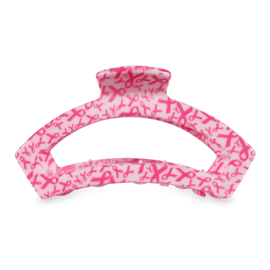 Teleties Large Open Claw Hair Clip - Wrapped in Ribbons